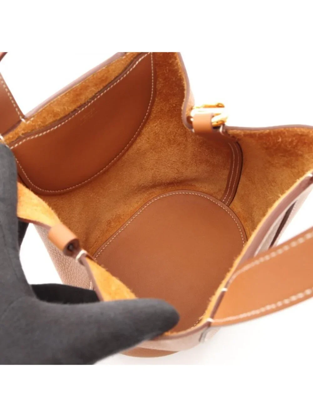Hermes Handbag in the Loop 18 Gold